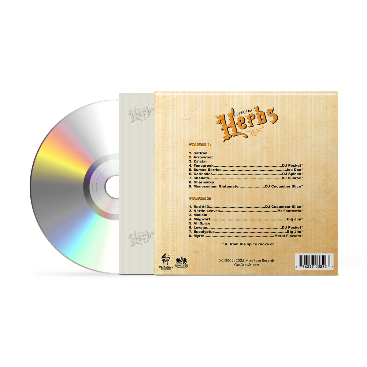MF DOOM - Metal Fingers Presents: Special Herbs Vol. 1 & 2 (CD)