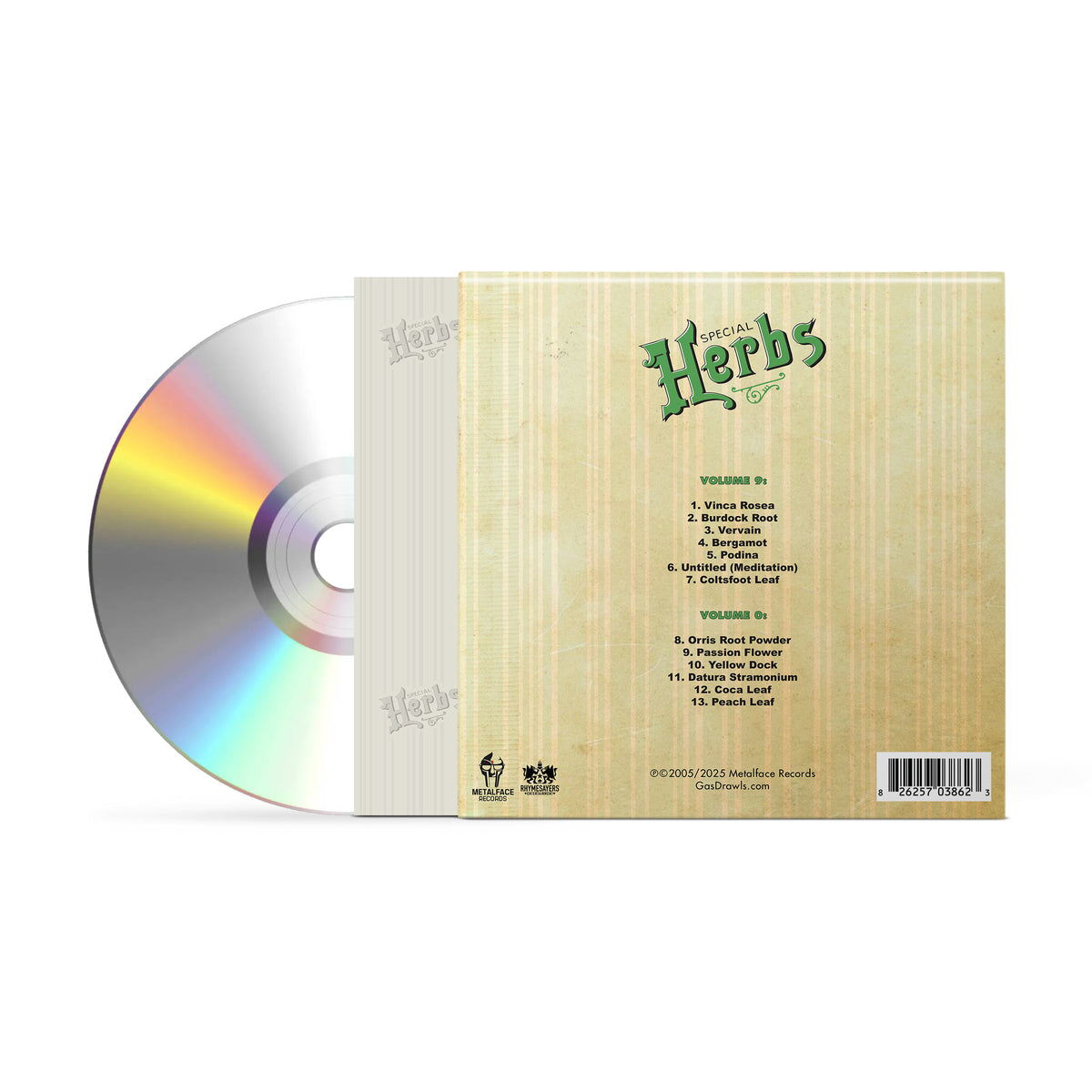 MF DOOM - Metal Fingers Presents: Special Herbs Vol. 9 & 0 (CD)
