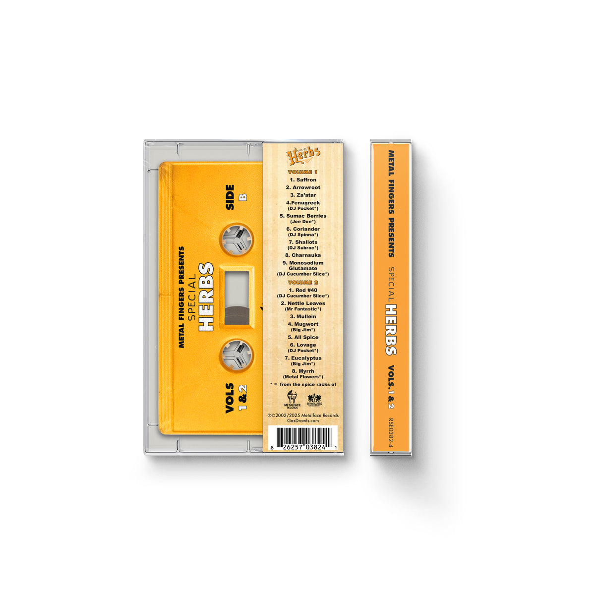 MF DOOM - Metal Fingers Presents: Special Herbs Vol. 1 & 2 (Cassette)