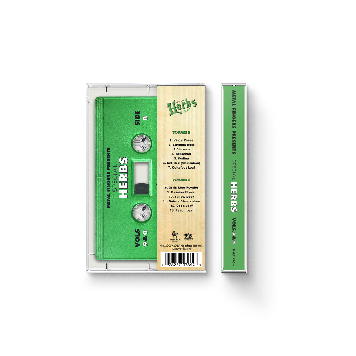 MF DOOM - Metal Fingers Presents: Special Herbs Vol. 9 & 0 (Cassette)