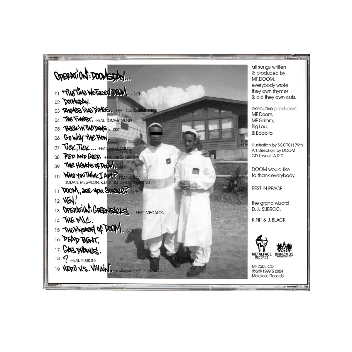 MF DOOM - OPERATION: DOOMSDAY (25TH ANNIVERSARY SKETCH EDITION) CD