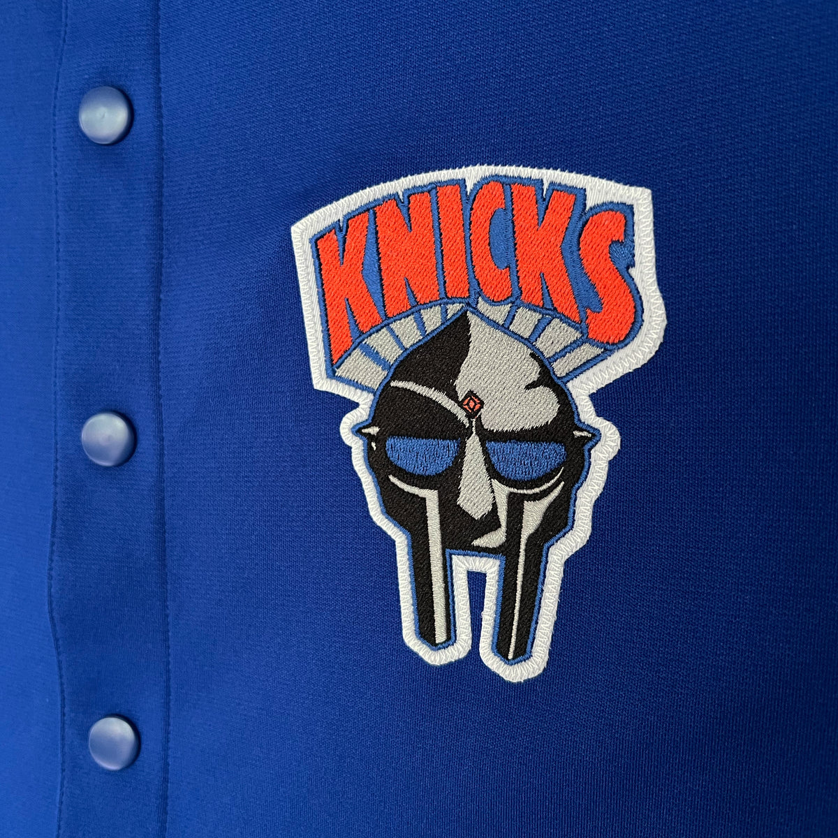 DOOMSDAY 2025: Mitchell & Ness Knicks Shooting Shirt - Blue