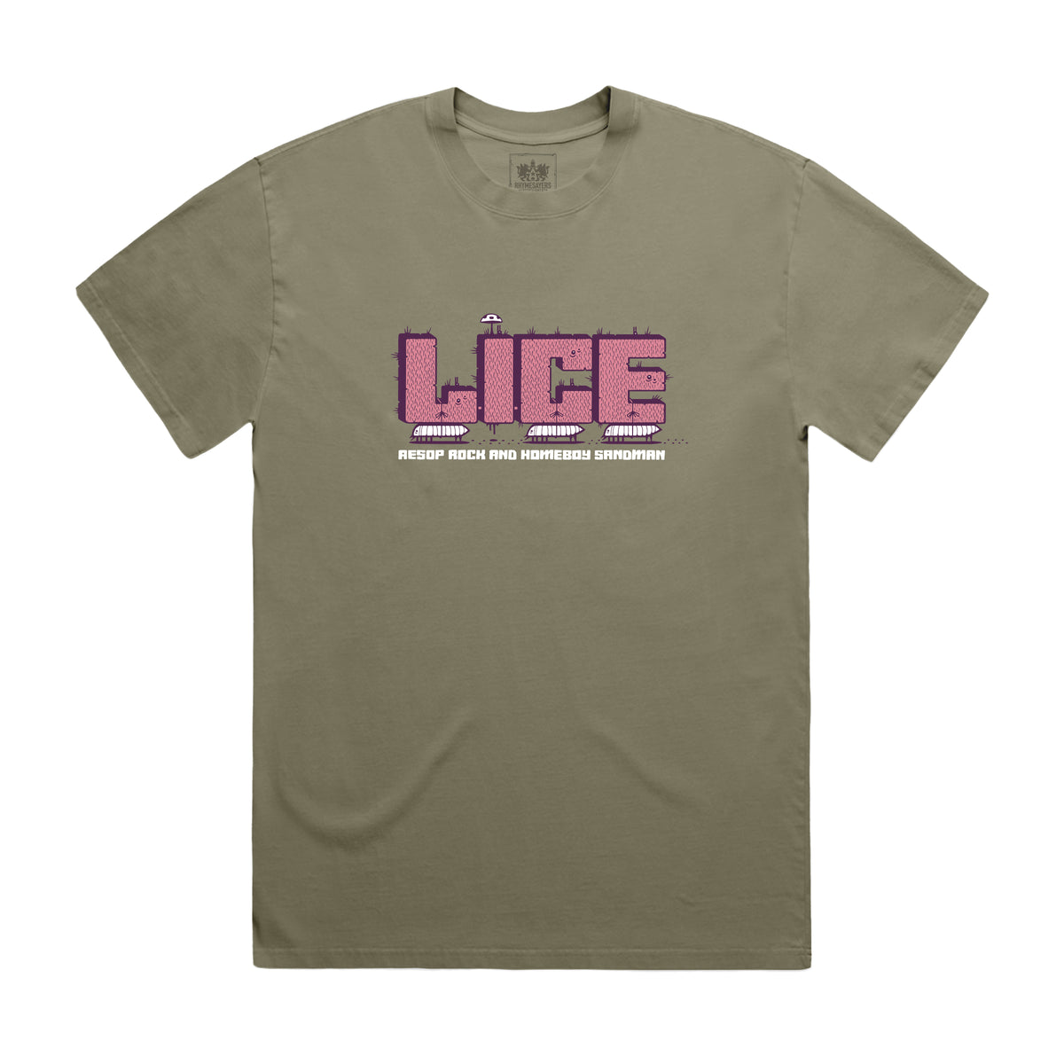 Lice (Aesop Rock & Homeboy Sandman) - Moving Day T-Shirt (Eucalyptus)