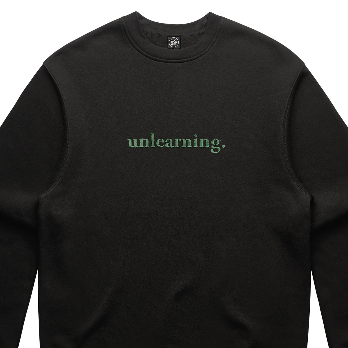Evidence - Unlearning Embroidered Crewneck (Light Black)