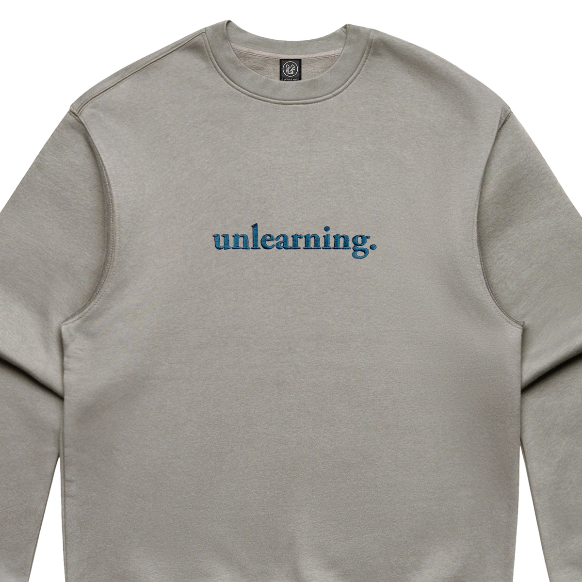 Evidence - Unlearning Embroidered Crewneck (Light Gray)