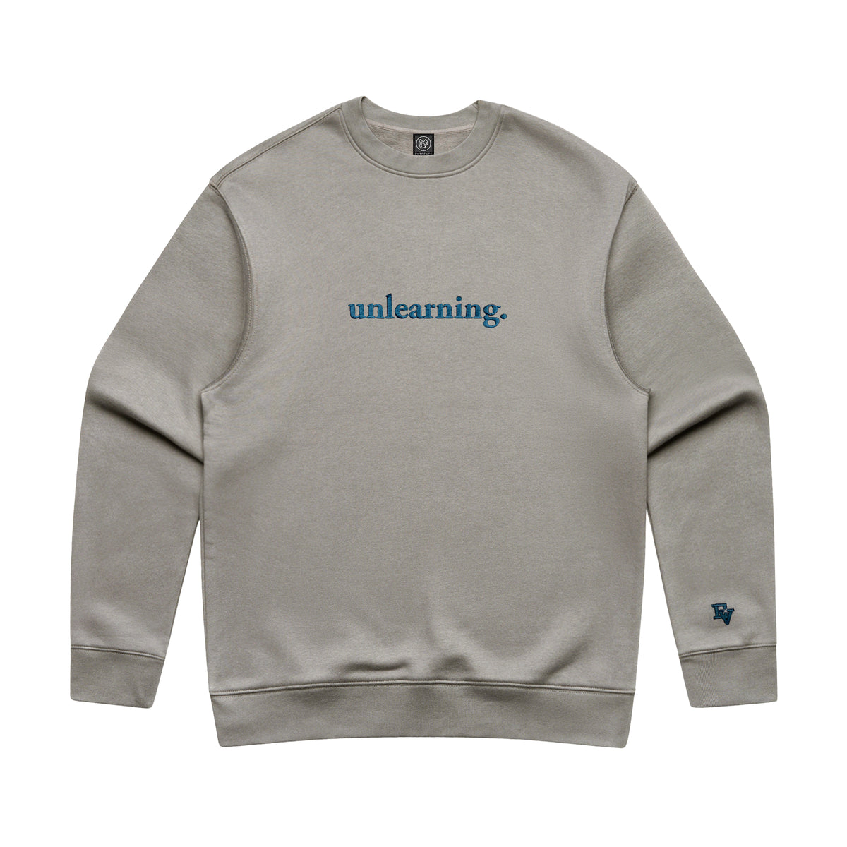 Evidence - Unlearning Embroidered Crewneck (Light Gray)