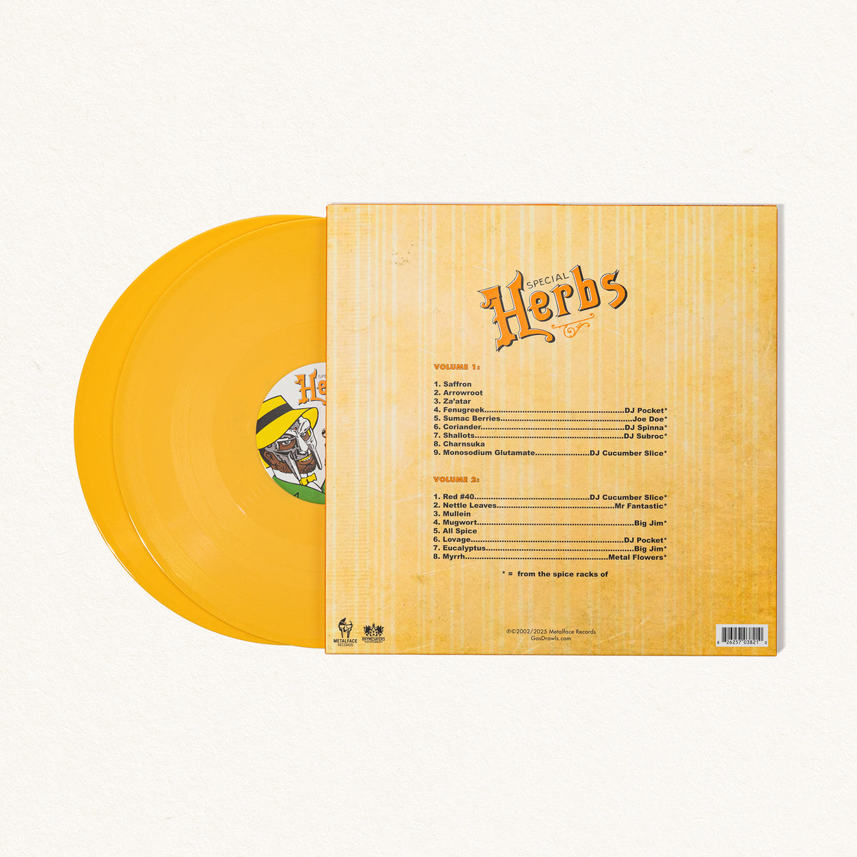 MF DOOM - Metal Fingers Presents: Special Herbs Vol. 1 & 2 (Vinyl)
