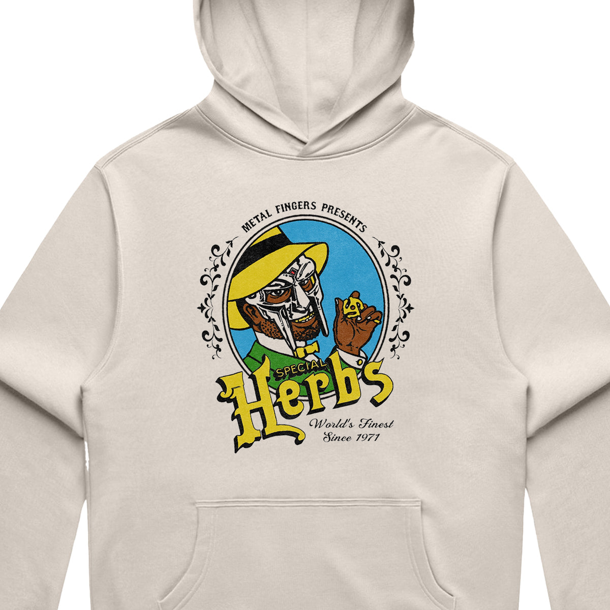 MF DOOM - Special Herbs Vintage Hoodie (Bone)