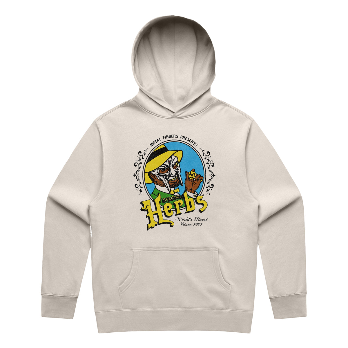 MF DOOM - Special Herbs Vintage Hoodie (Bone)