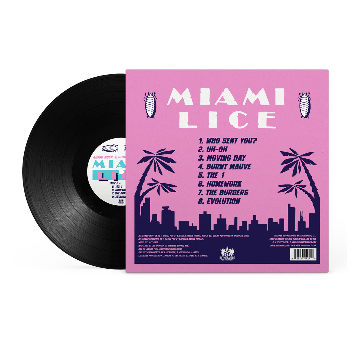 Lice (Aesop Rock & Homeboy Sandman) "Vol 4: Miami Lice" (Vinyl)