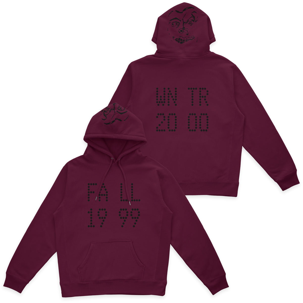 .idk. - E.T.D.S. Winter 1999 Hoodie (Maroon)