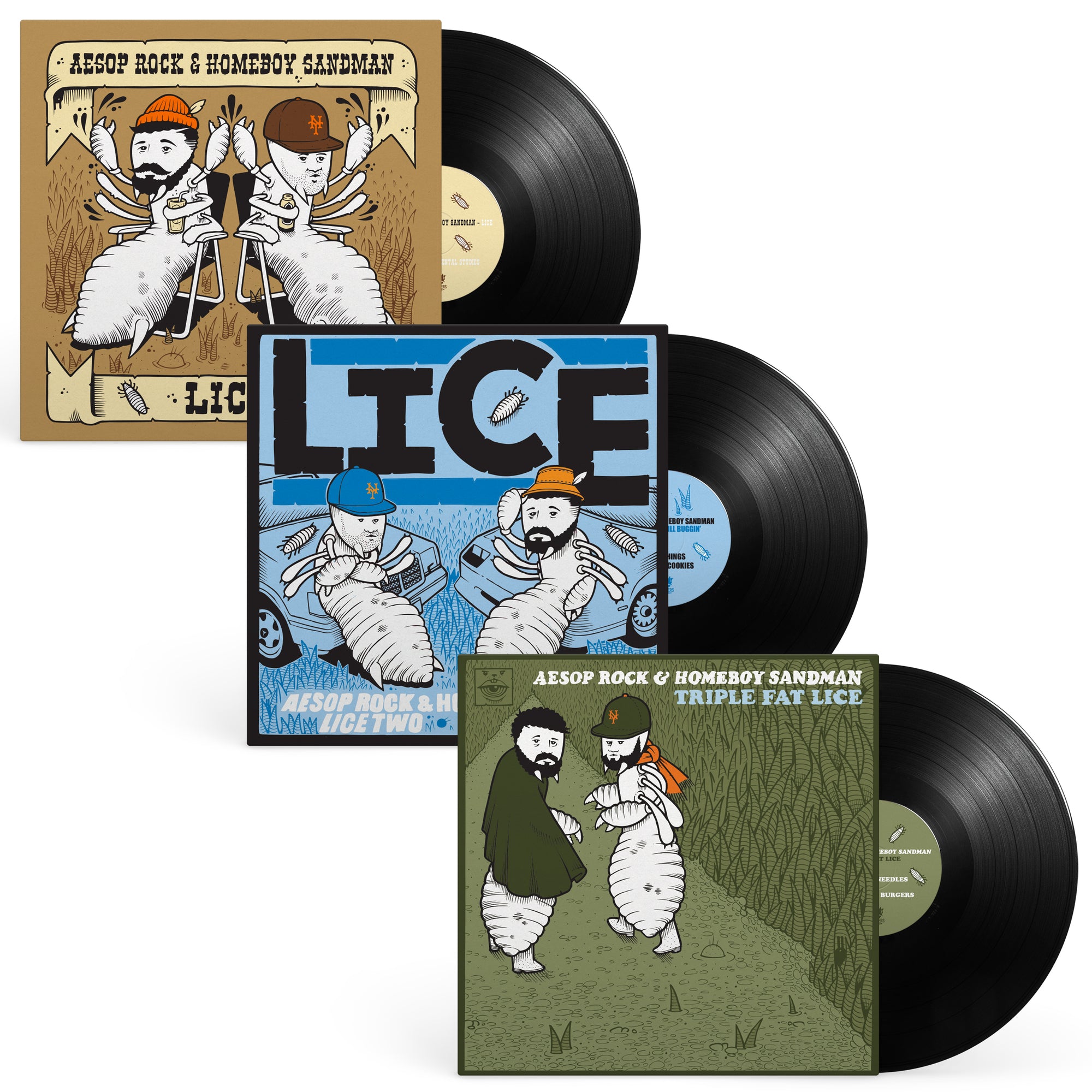 Check your head! Lice (Aesop Rock + Homeboy Sandman) EPs 1-3 are now streaming!