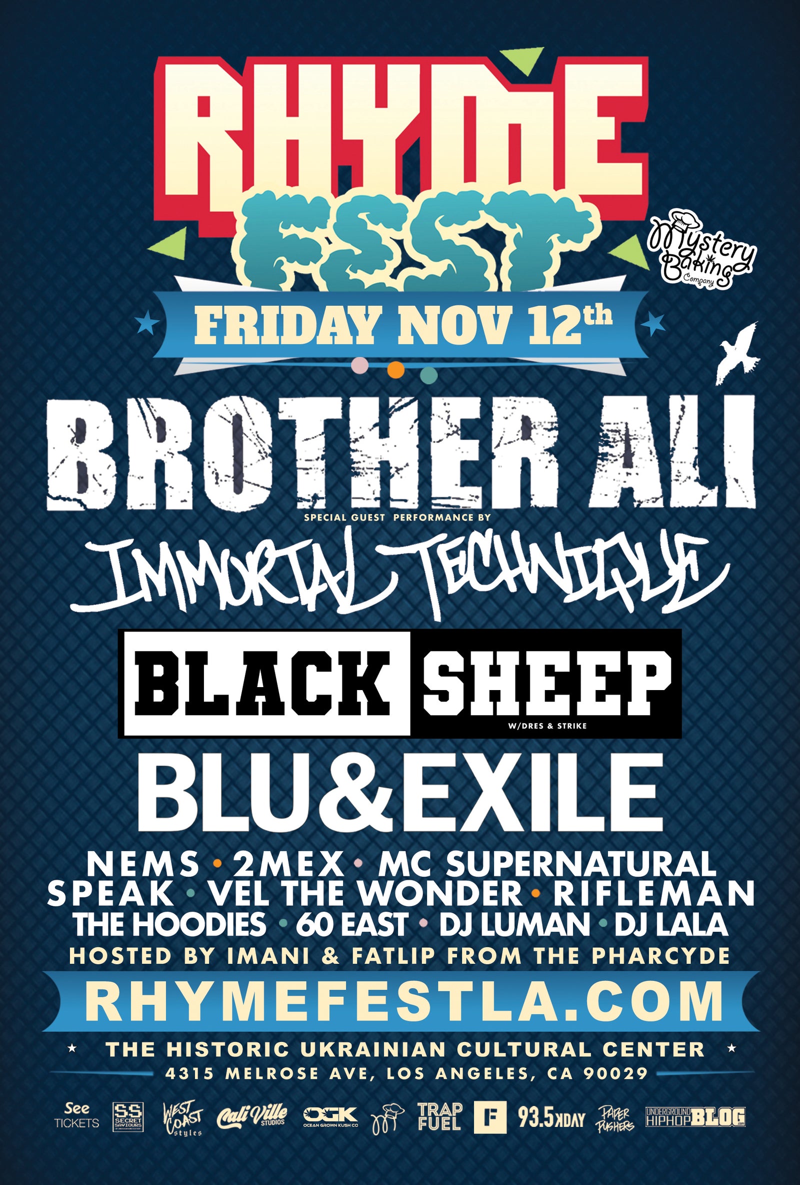 RHYME FEST LA with Brother Ali Los Angeles, CA Rhymesayers