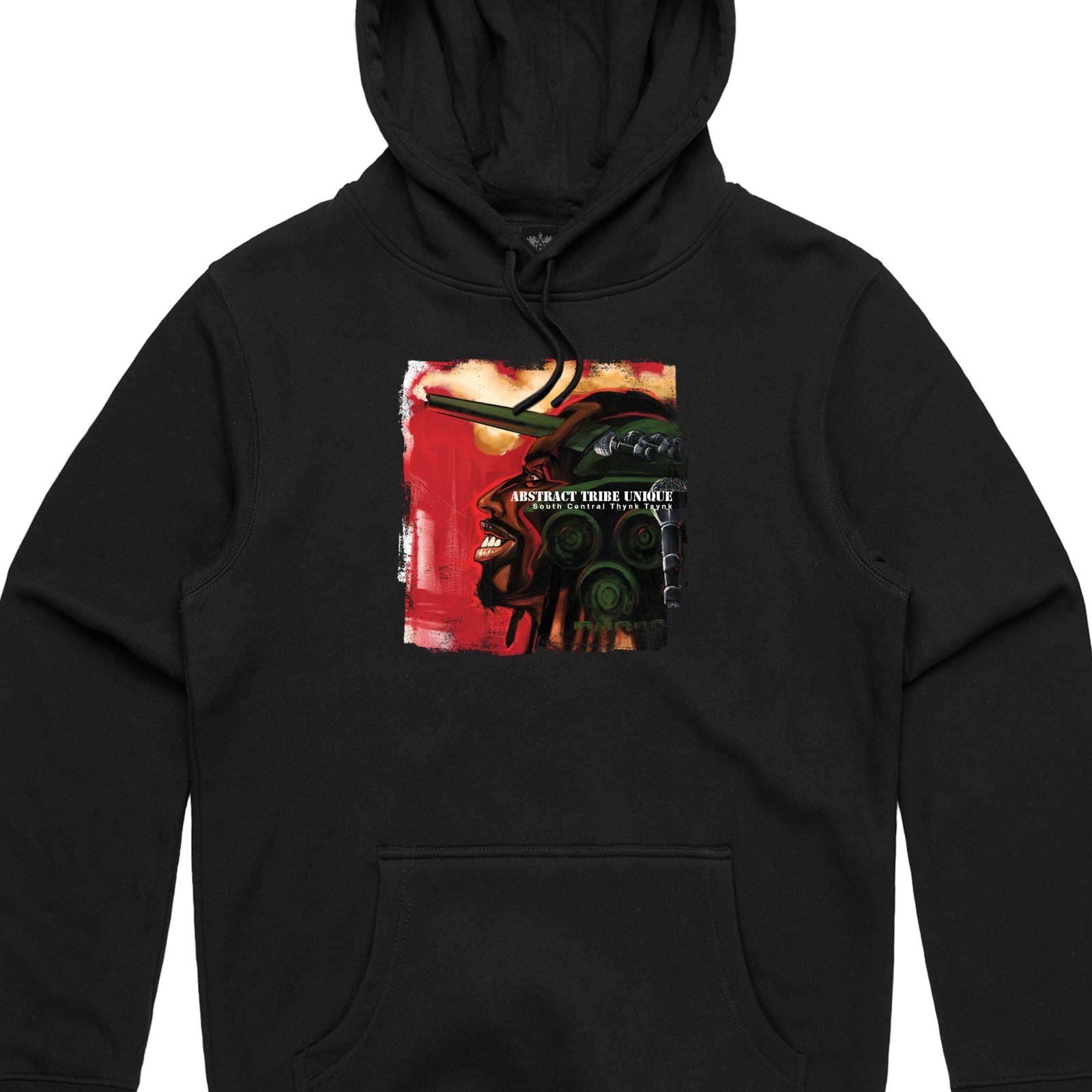 Abstract Tribe Unique -  Thynk Taynk Hoodie (Black)