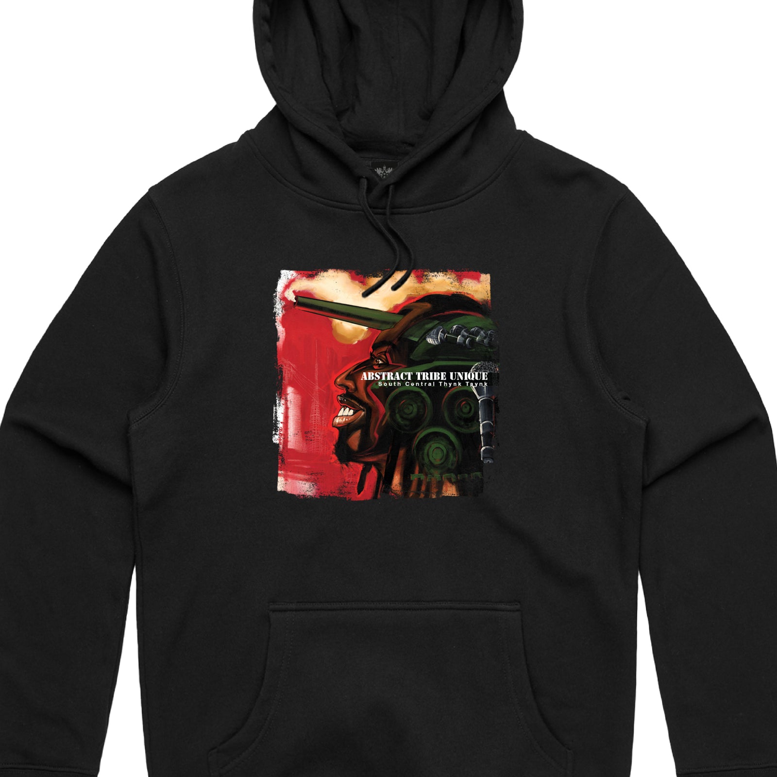 Abstract Tribe Unique -  Thynk Taynk Hoodie (Black)