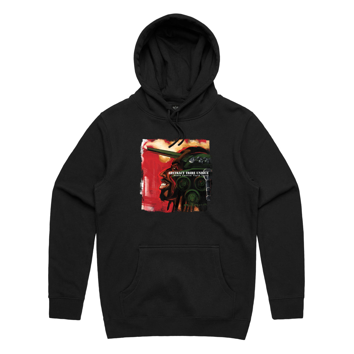 Abstract Tribe Unique -  Thynk Taynk Hoodie (Black)