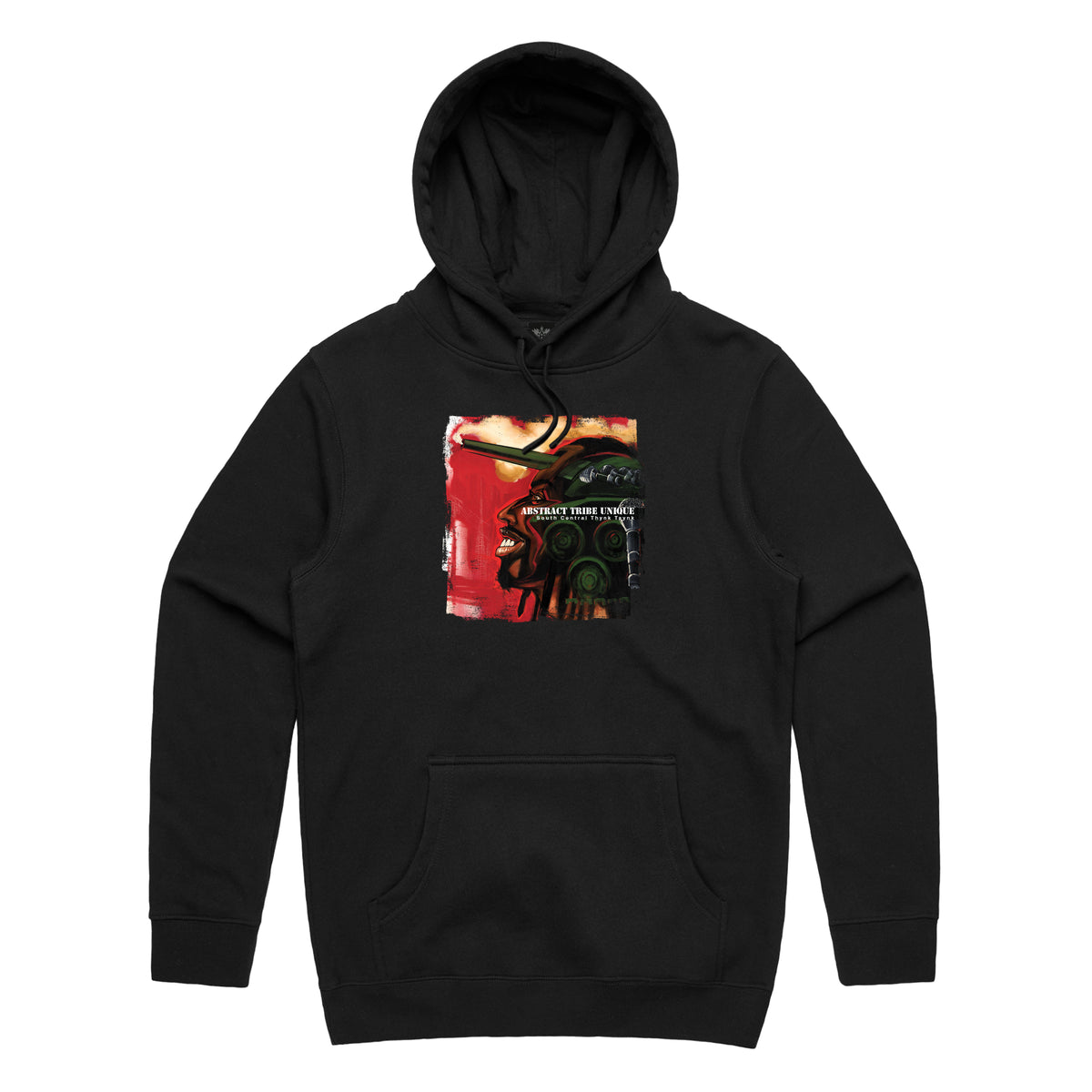 Abstract Tribe Unique -  Thynk Taynk Hoodie (Black)