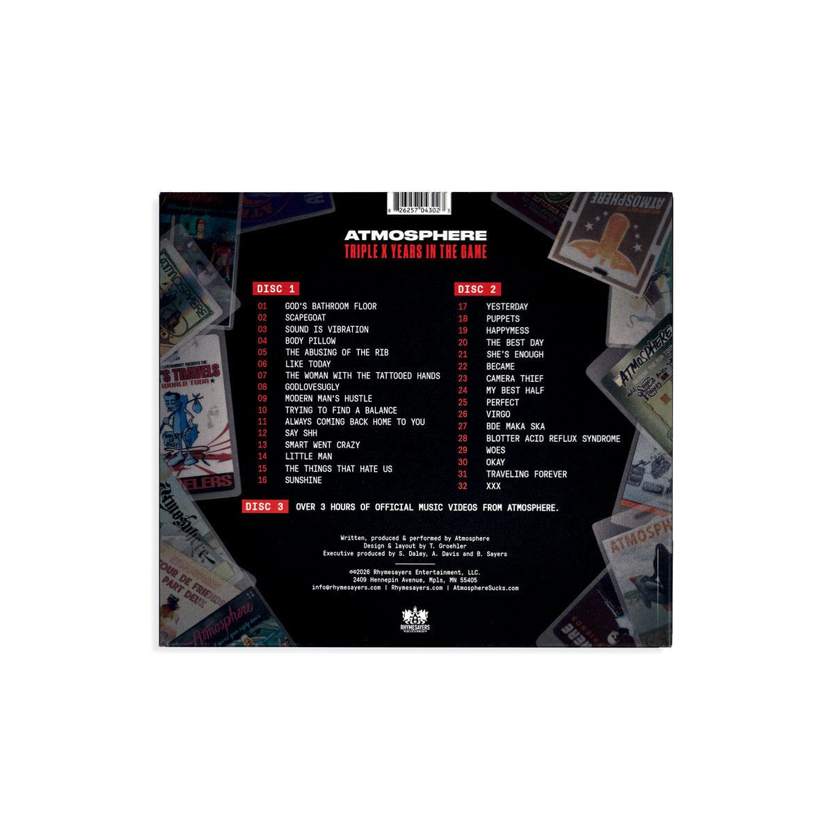 Atmosphere - Triple X Years In The Game (2xCD + DVD)