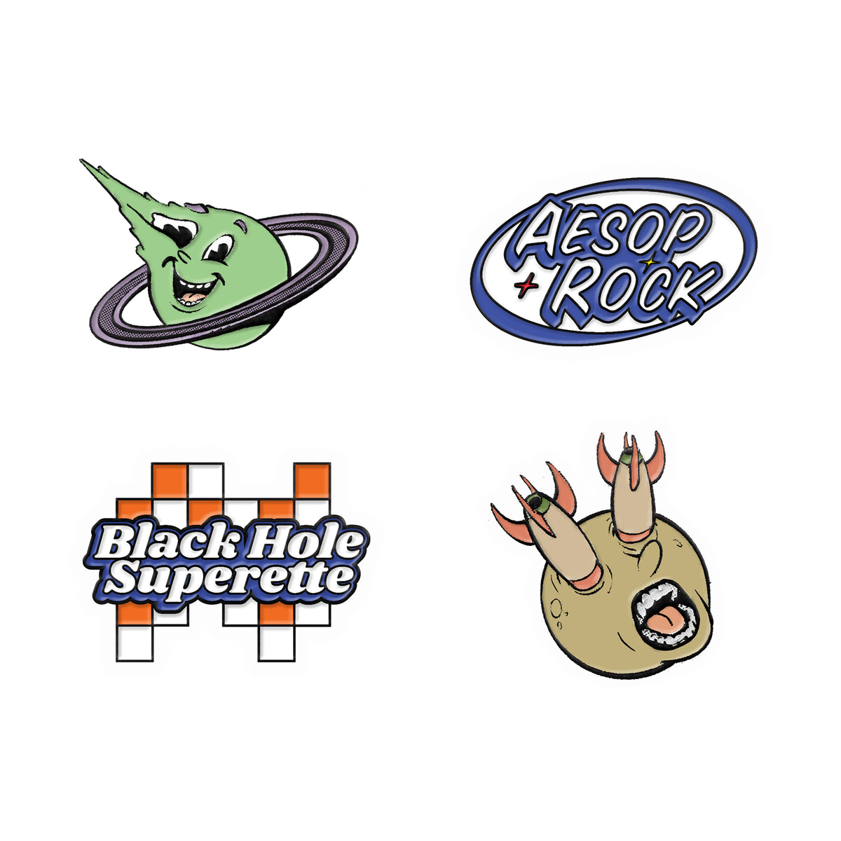 Aesop Rock - Superette Enamel Pin Pack