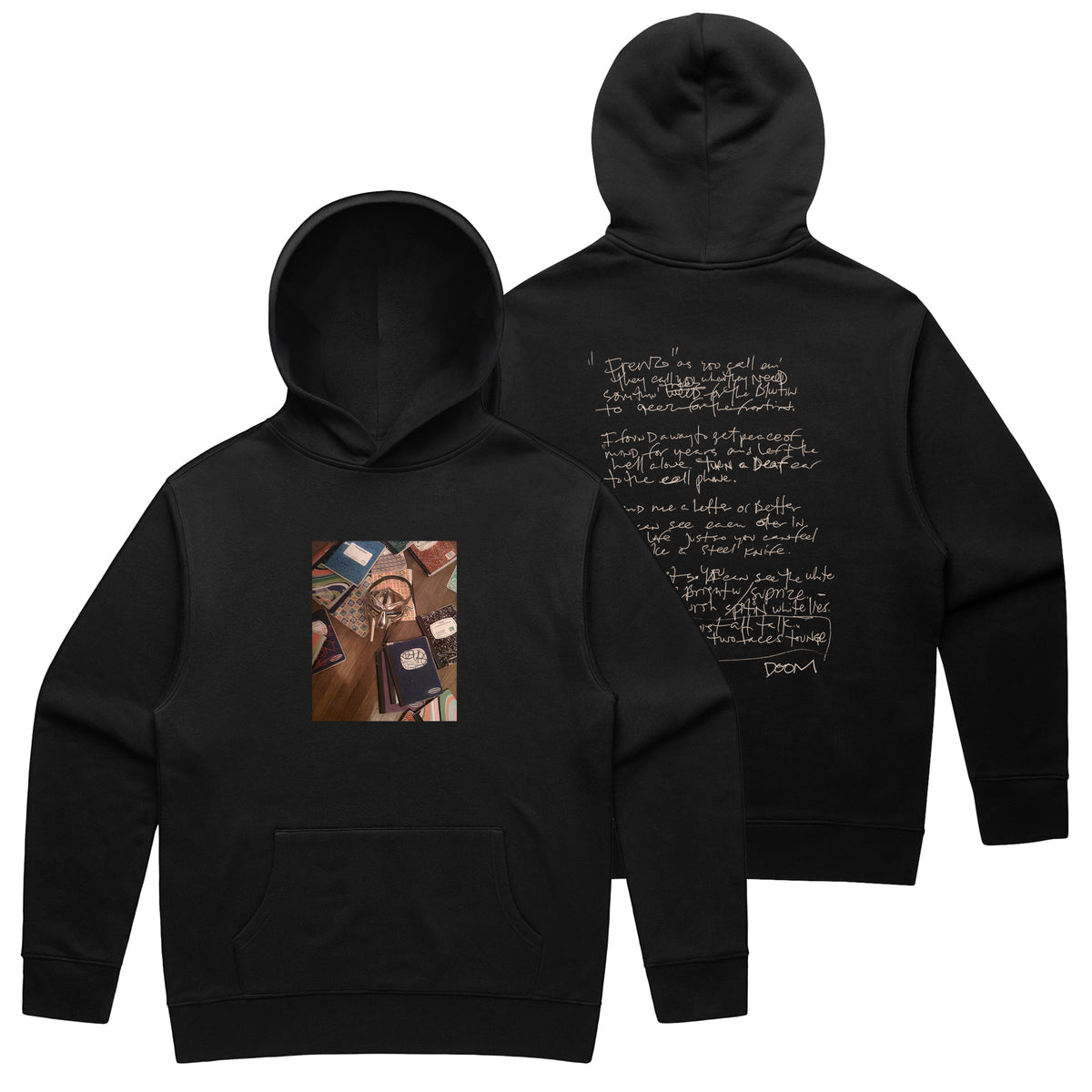 MF DOOM - The Note Books Hoodie (Black)
