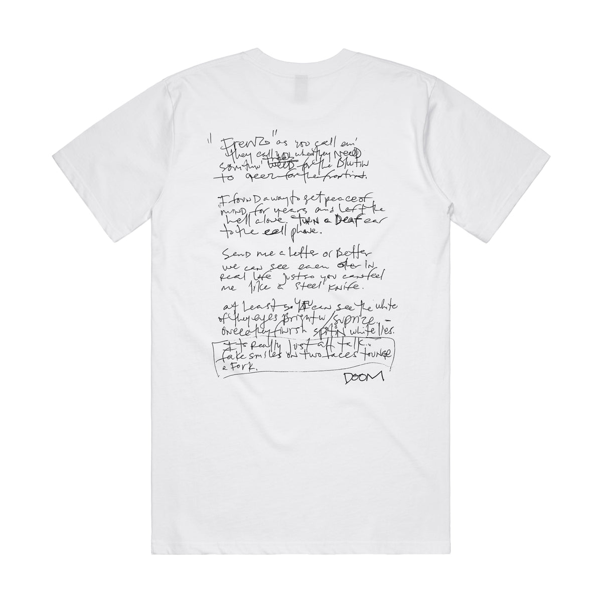 MF DOOM - The Note Books Shirt (White)