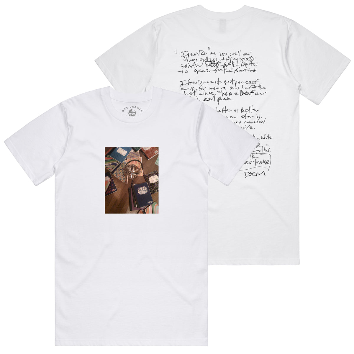 MF DOOM - The Note Books Shirt (White)