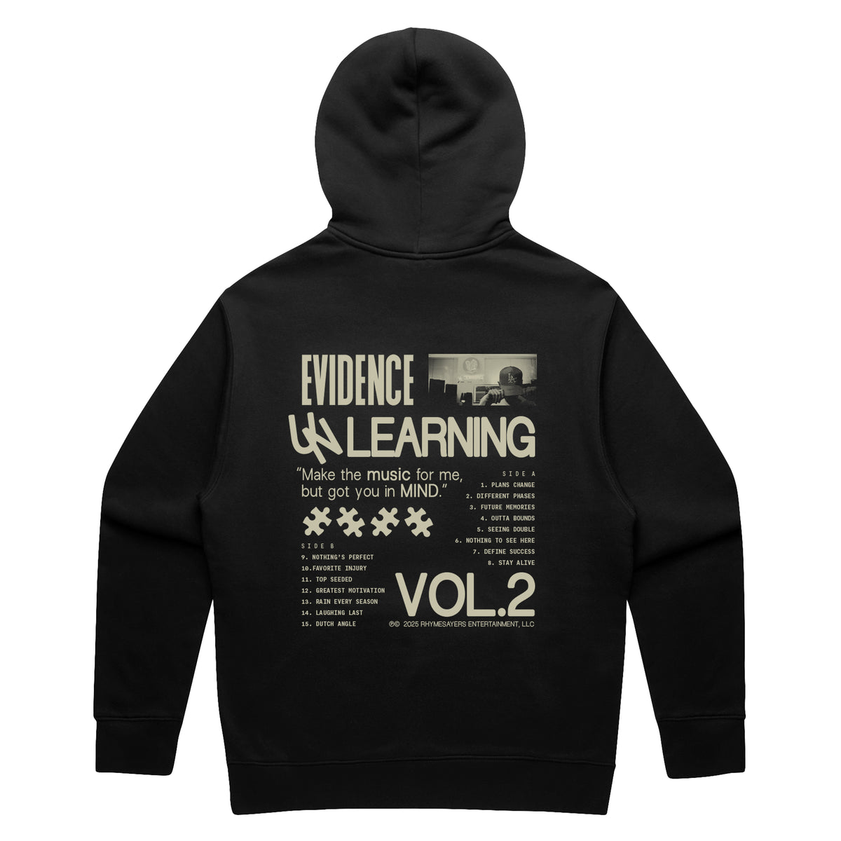 Evidence - Brutalist Zip Hood (Black)