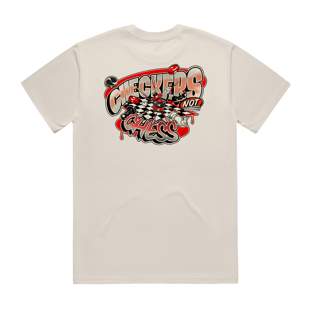 Aesop Rock - Checkers Not Chess Shirt (Ecru)