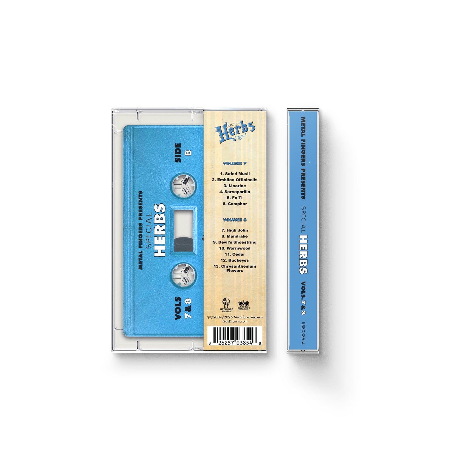 MF DOOM - Metal Fingers Presents: Special Herbs Vol. 7 & 8 (Cassette)