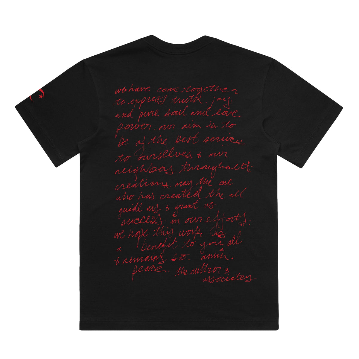yasiin bey - Handwritten Shirt (Black)