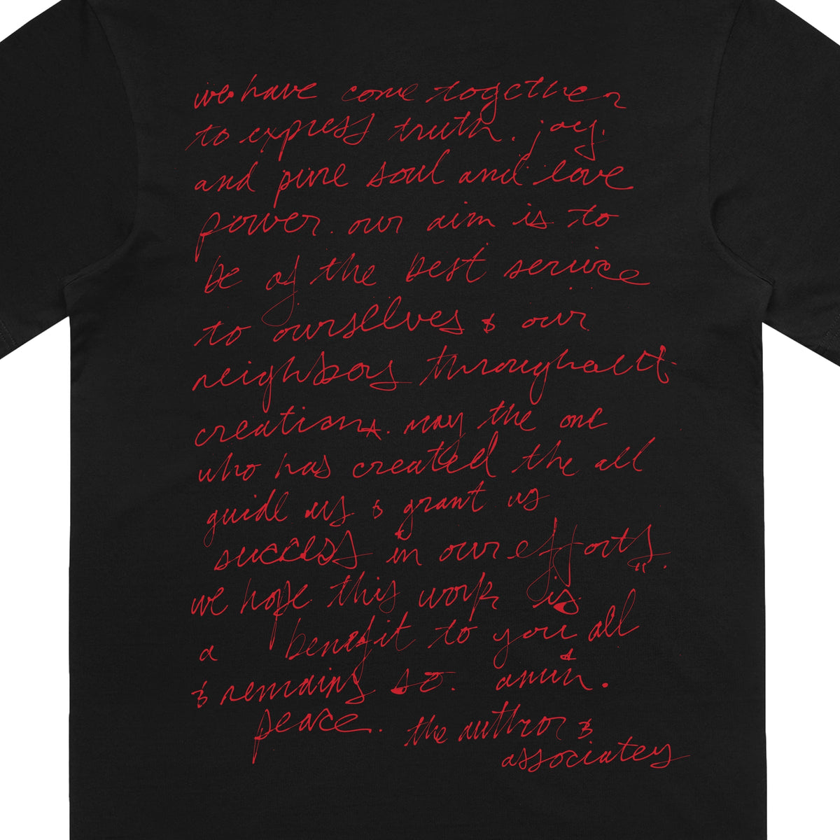 yasiin bey - Handwritten Shirt (Black)