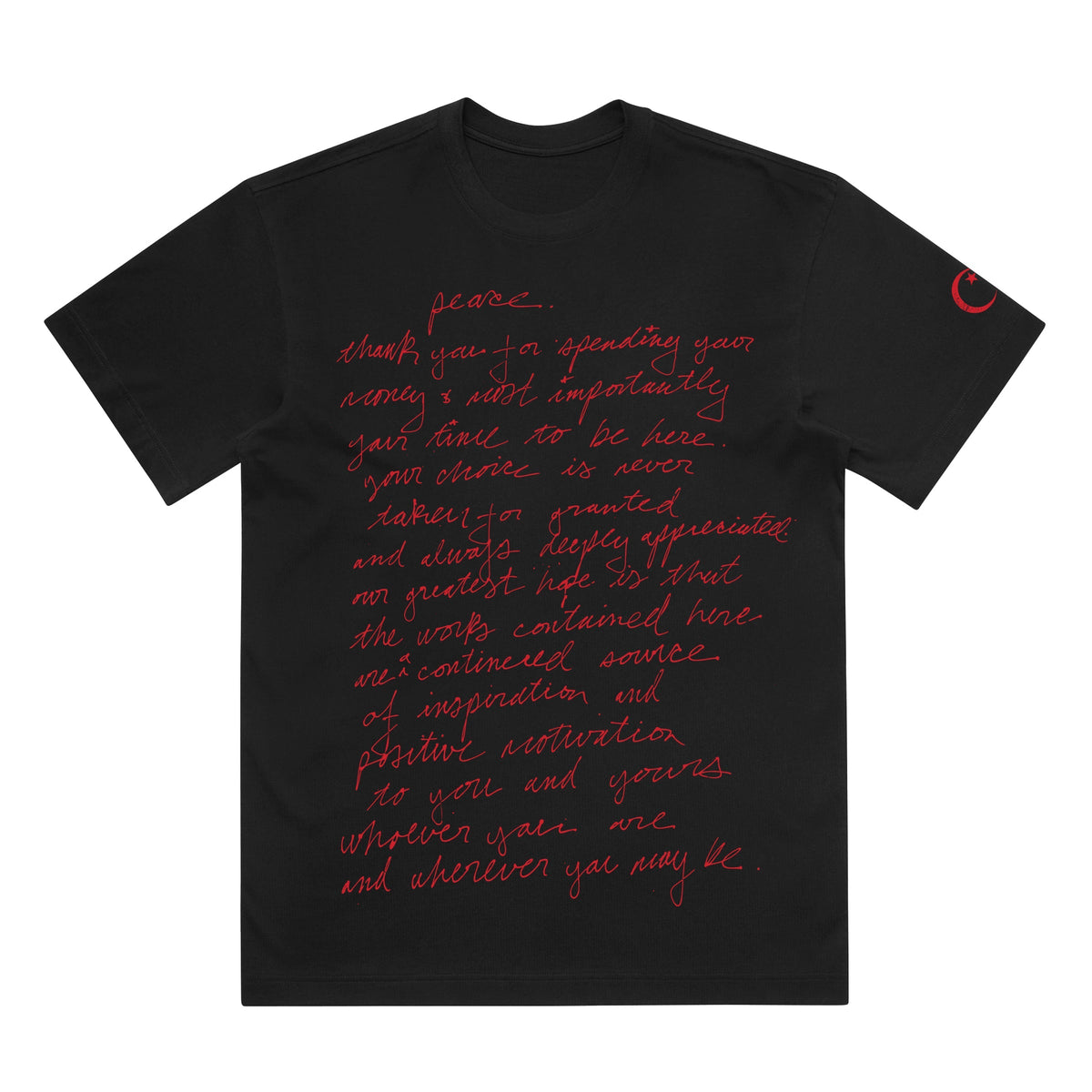 yasiin bey - Handwritten Shirt (Black)