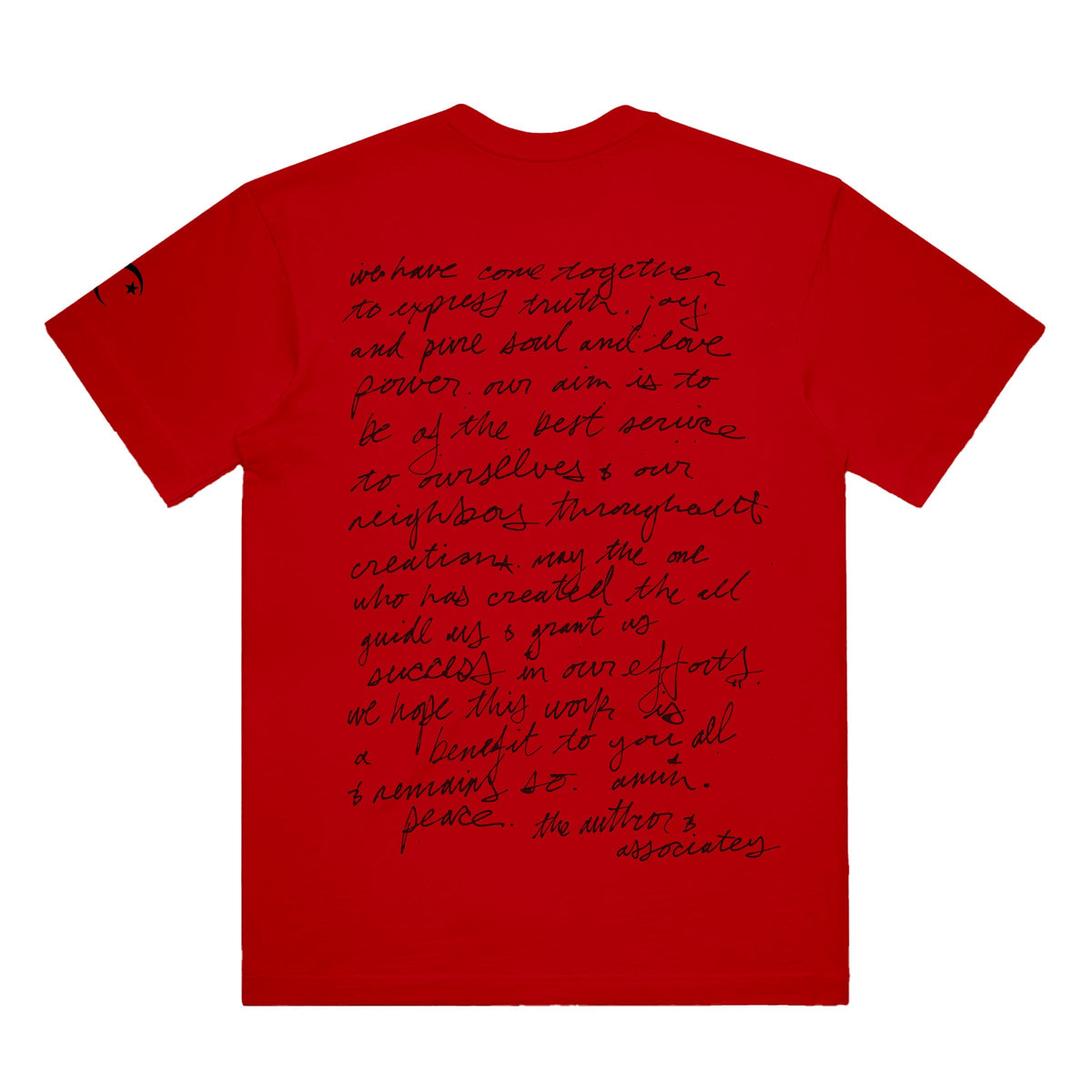 yasiin bey - Handwritten Shirt (Red)