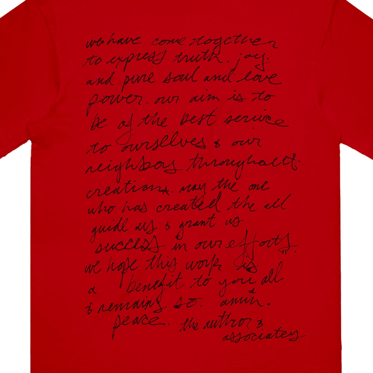 yasiin bey - Handwritten Shirt (Red)