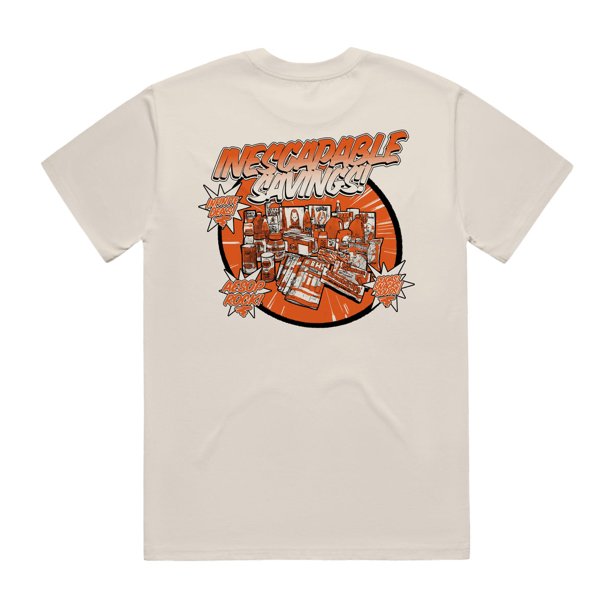 Aesop Rock - Inescapable Savings Shirt (Ecru)