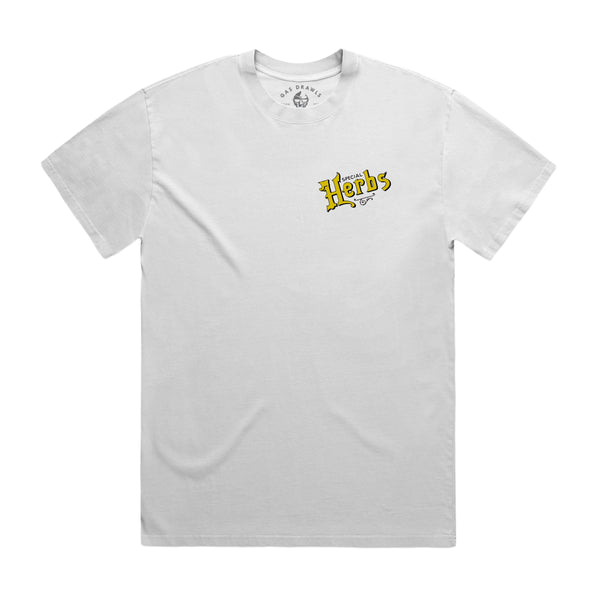 MF DOOM - Special Herbs Lab Shirt (White) - Rhymesayers Entertainment