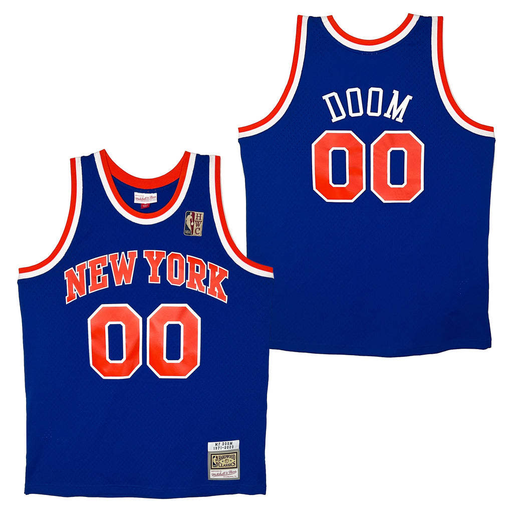mitchell&ness ミッチェルアンドネス　ユニフォーム DOOMSDAY 2025: Mitchell & Ness Knicks Jersey - Blue - Rhymesayers
