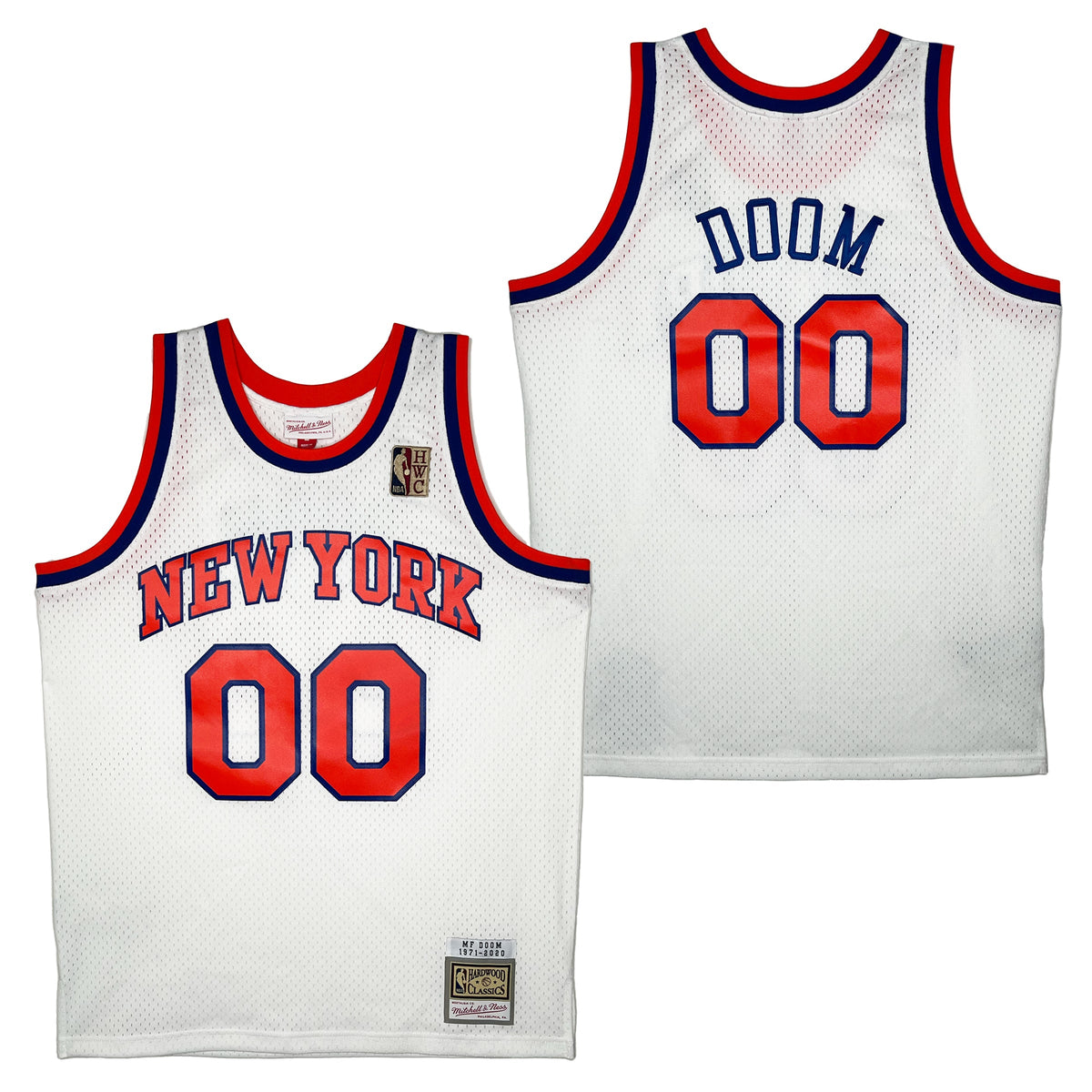 DOOMSDAY 2025: Mitchell &amp; Ness Knicks Jersey - White