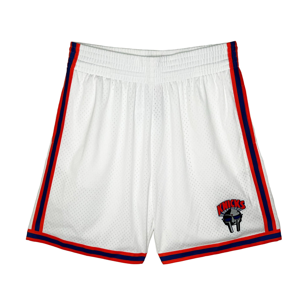 DOOMSDAY 2025: Mitchell & Ness Knicks Shorts - White - Rhymesayers
