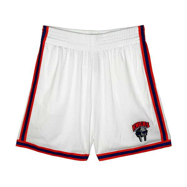 DOOMSDAY 2025: Mitchell & Ness Knicks Shorts - White - Rhymesayers