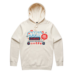 MF DOOM - DOOM's Diner Hoodie (Ecru) - Rhymesayers Entertainment