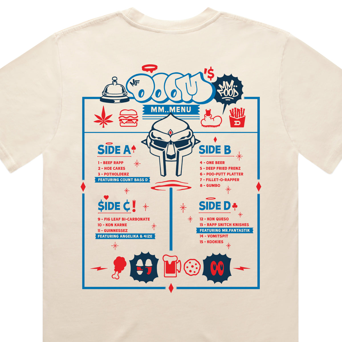 MF DOOM - DOOM&#39;s Diner Shirt (Ecru)