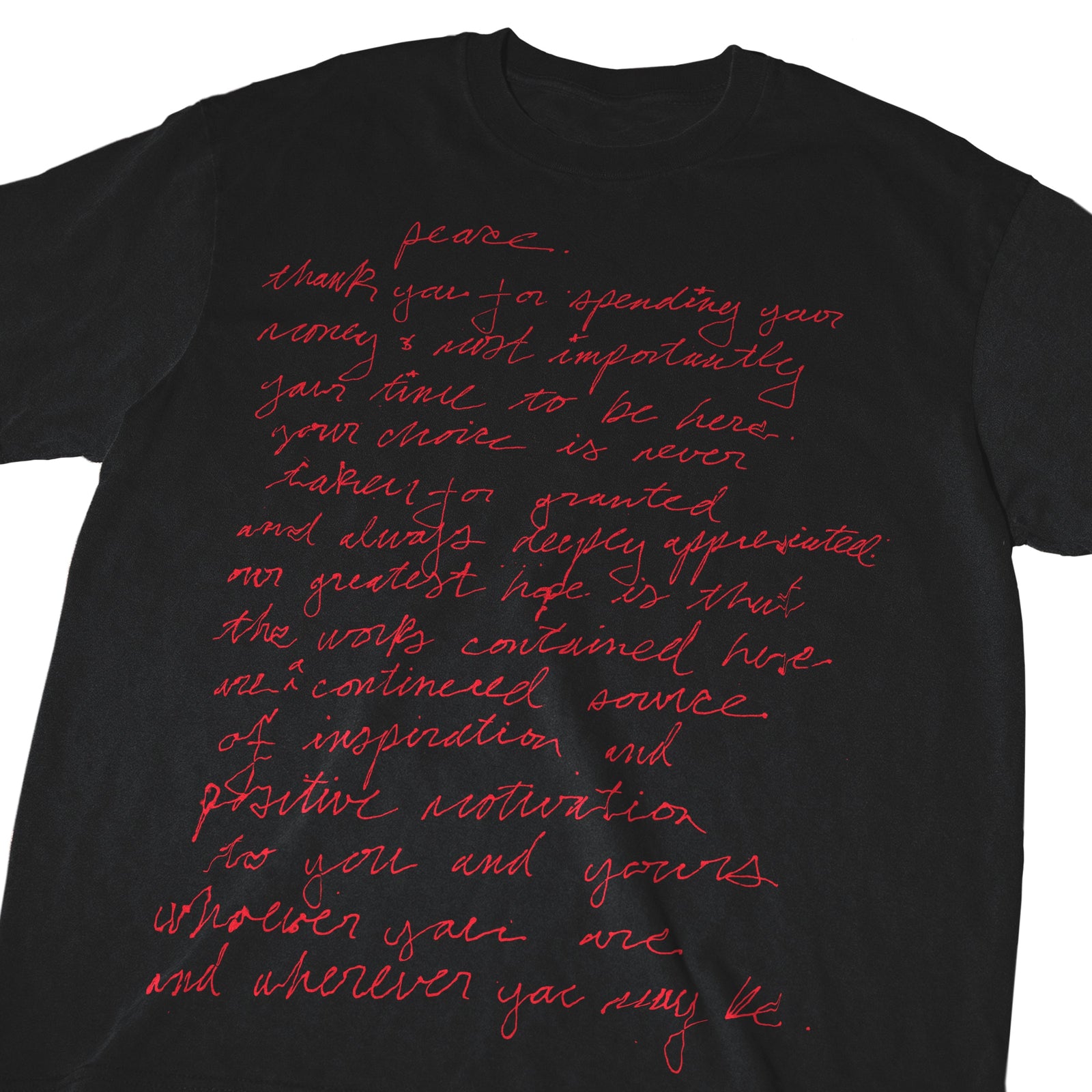 yasiin bey - Handwritten Shirt (Black)