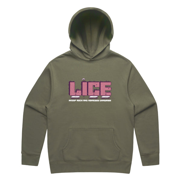 Lice (Aesop Rock & Homeboy Sandman) - Moving Day Hoodie (Olive)