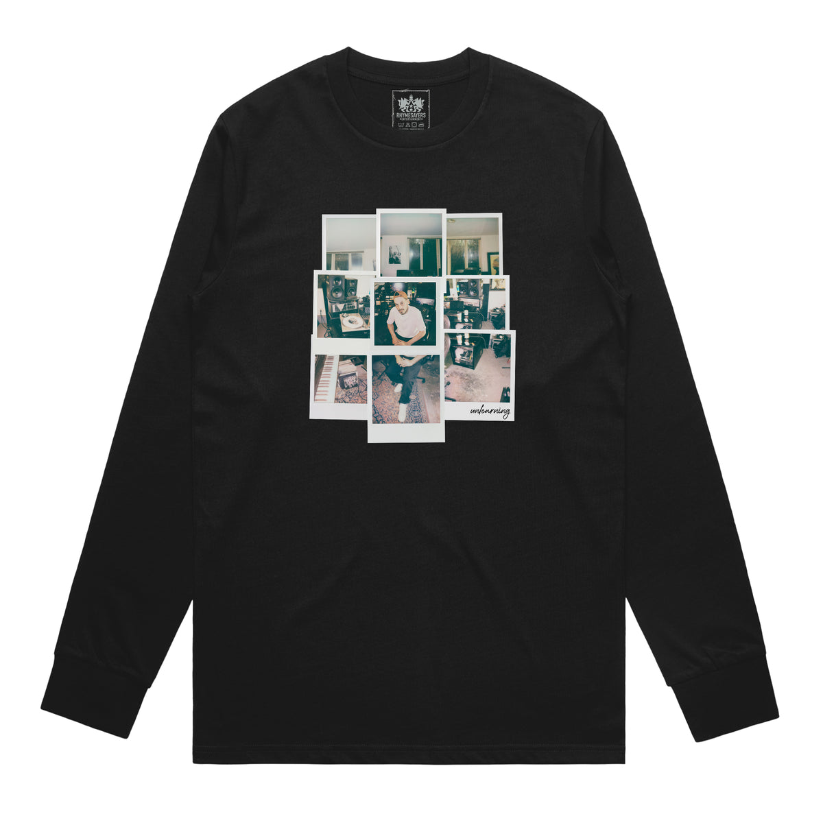 Evidence - Polaroid Collage Long Sleeve (Black)
