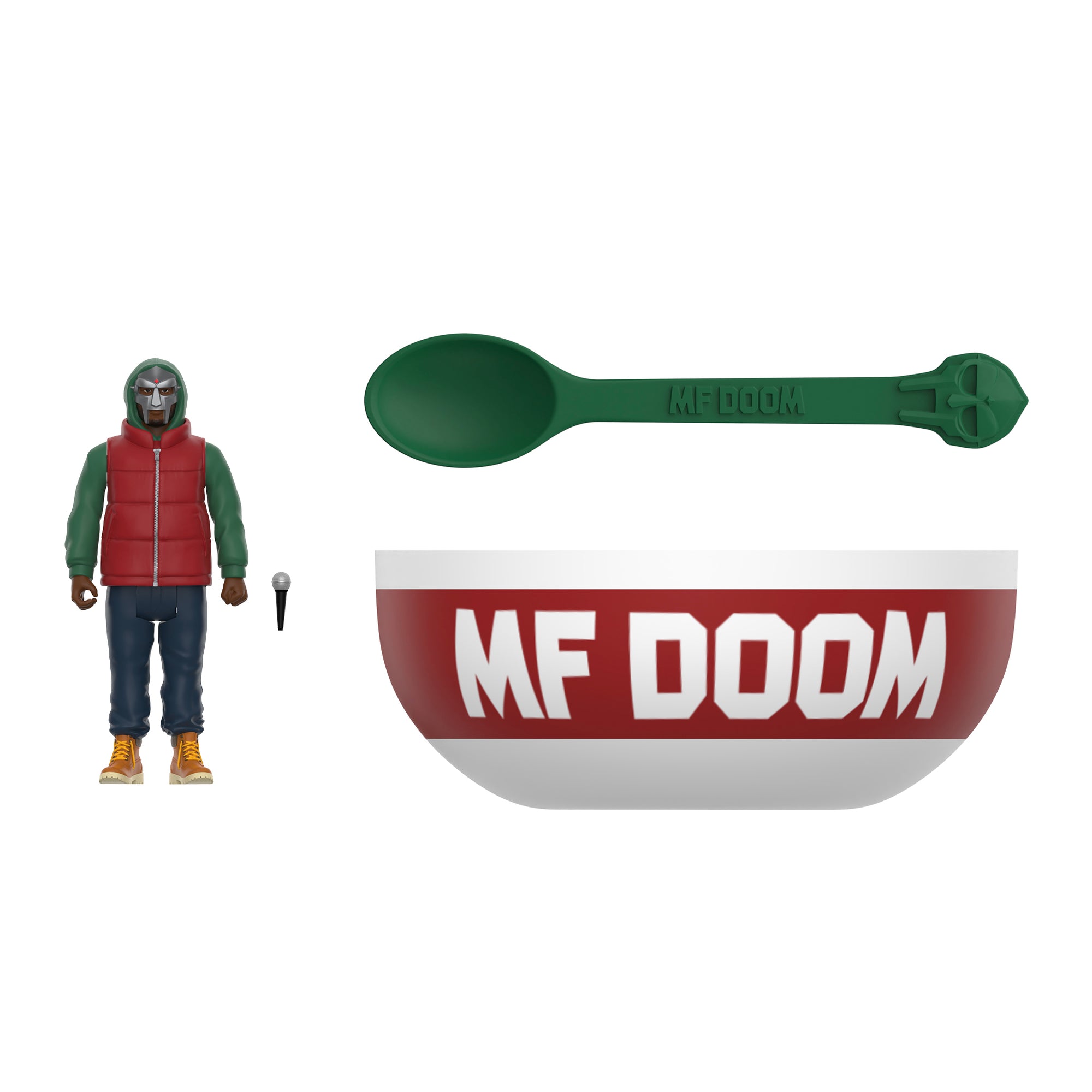 MF DOOM X SUPER7 - MM..FOOD REACTION FIGURE & CEREAL BOWL SET