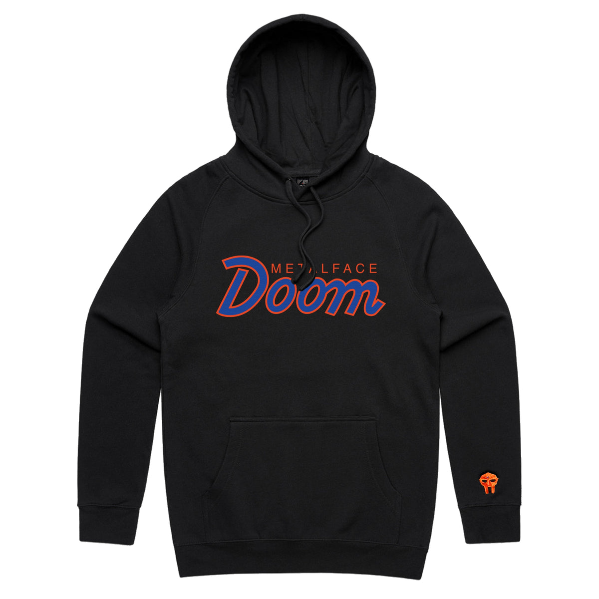 DOOMSDAY 2025: Retro Script Hoodie - Black