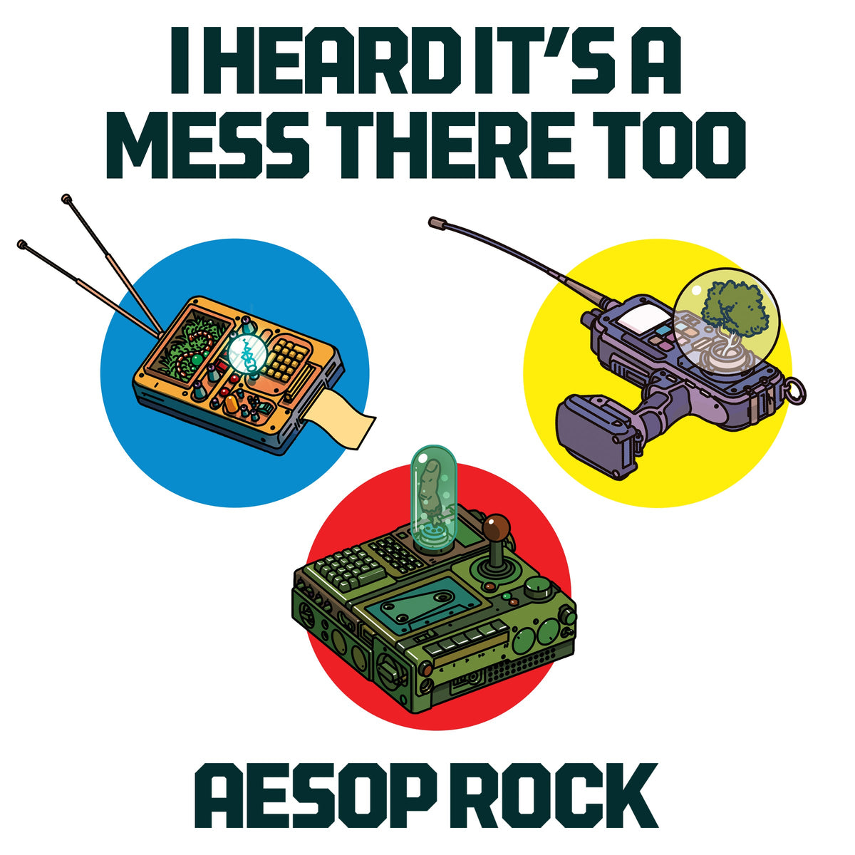 Aesop Rock - IHIAMTT Shirt (Blue) + Sticker Pack