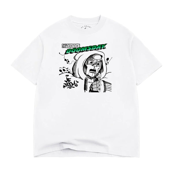 MF DOOM - Sketch Shirt (White) - Rhymesayers Entertainment