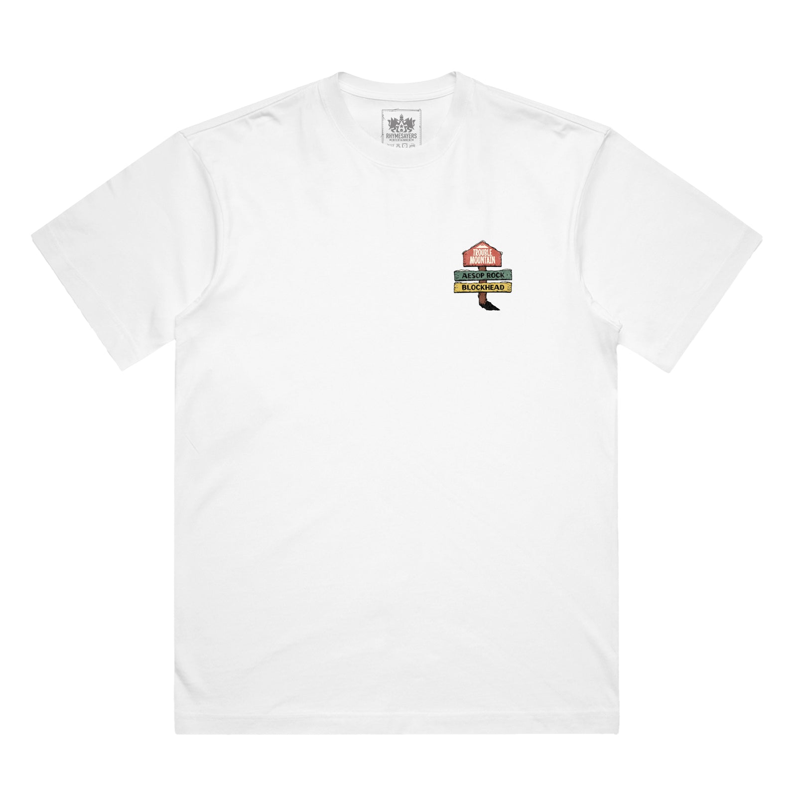 Aesop Rock x Blockhead - “Slopes” Shirt (White)